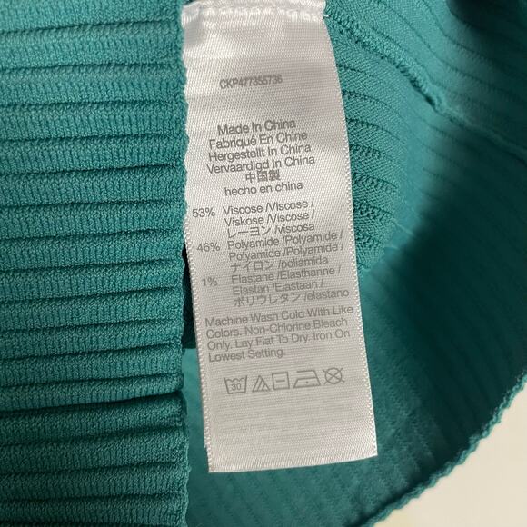 Madewell Sculpt Ottoman Stretchy Short Sleeve Crop Tee Shirt US Women's XS New - Picture 5 of 5